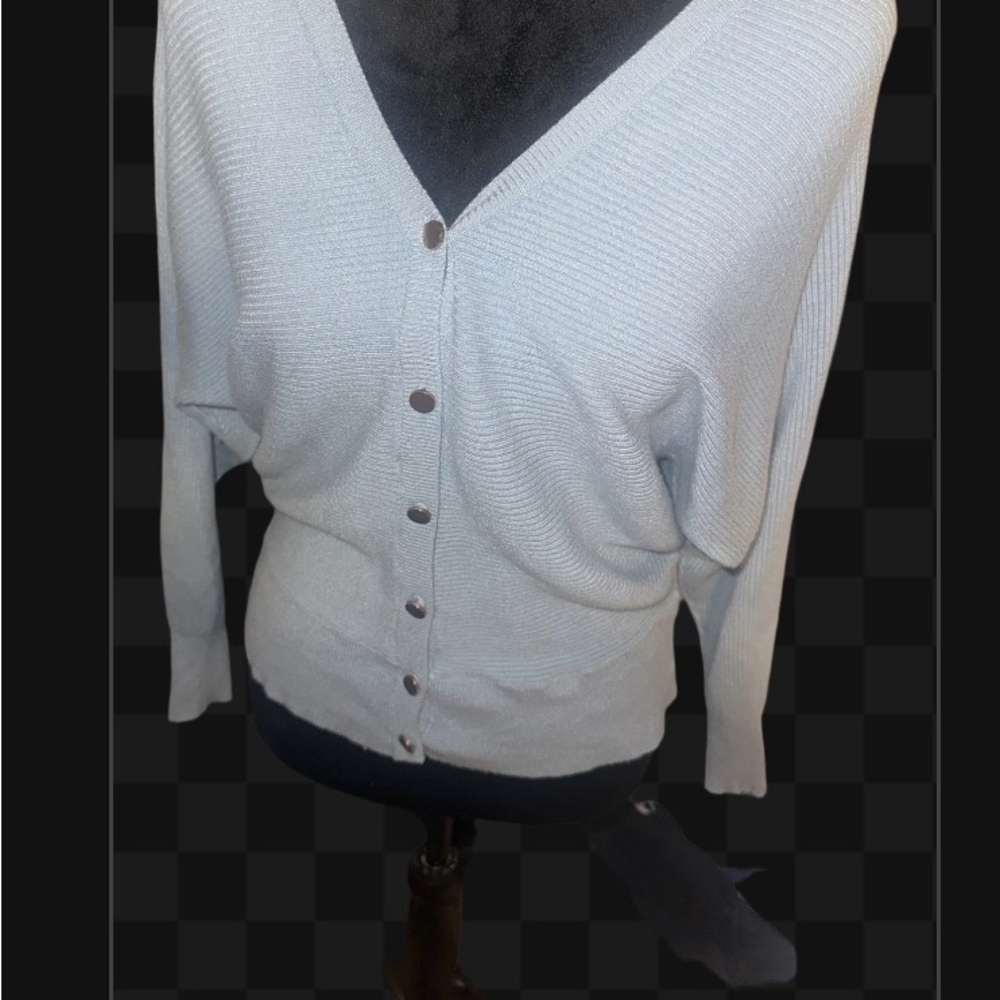 Truth Women's Light blue V-Neck Cardigan